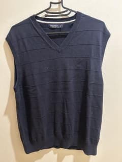 【古着】NAUTICA ネイビー Vネック ベスト Lのサムネイル