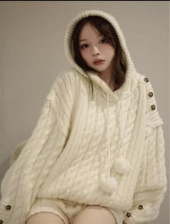 andmary Yara cable knit set up - メルカリ