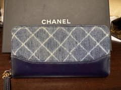 CHANEL デニム 長財布 ラウンドファスナーのサムネイル