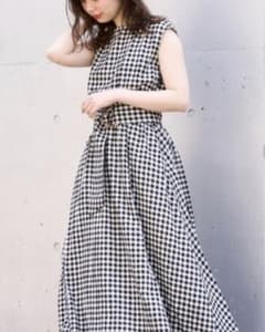 natural couture べっ甲Dかん太ベルト涼しげワンピースのサムネイル