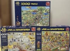 JUMBO Comic 1000ピースジグソーパズル×3 Jan van Haasteren ジグソーパズル 1000ピース3個 - メルカリ