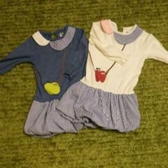 双子用ワンピースセット 90×二枚のサムネイル