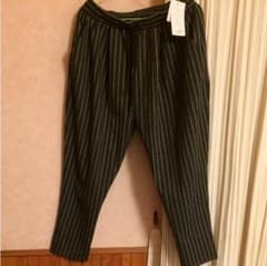 新品 ストライプテーパードパンツ  LLのサムネイル