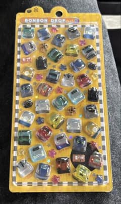 BONBON DROP ミニチュアアイテムシール 48個入り　電車のサムネイル