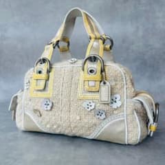 超希少✨COACH Tweed Soho Floral Satchel Bag - メルカリ