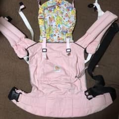 エルゴ 抱っこ紐 ピンク カバー フードカバー おしりふきケース 付きのサムネイル