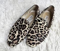 JIMMYChooジミーチュウ フラットシューズハラコレオパードヒョウ柄