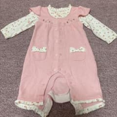 マーブルチョコレート様専用 おまとめロンパース80 ベビー　女の子のサムネイル