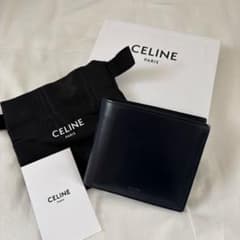 せいや様　専用【美品】CELINE 二つ折り財布 ネイビーのサムネイル