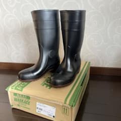 先芯入り安全長靴　耐油・耐薬品　W1000 ブラックスーパー26.0 ミドリ安全のサムネイル