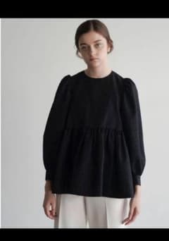 OHGA PATTERN BLOUSE パターンブラウス　BLACKフリーサイズ OHGA PATTERN BLOUSE パターンブラウス BLACKフリーサイズ - メルカリ