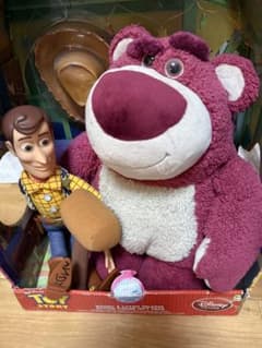희귀 Disney Store Toy Story Woody Lotso Set