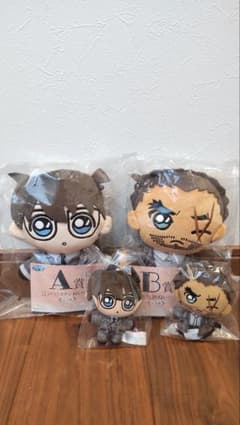 新品未開封　コナン ぬいぐるみセット　セガラッキーくじ　一番くじ　A賞　B賞のサムネイル