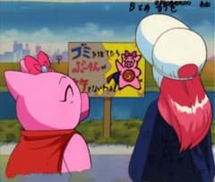 とんでぶーりん セル画 実物背景 動画レイアウト カット袋付き とんでぶーりん セル画 実物背景 動画レイアウト カット袋付き