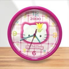 新品未使用ハローキティ 壁掛け時計 2000年 サンリオ レトロ ピンク