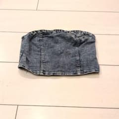 デニム ベアトップ ビスチェのサムネイル
