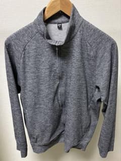 【UNIQLO】 ドライストレッチ ジップジャケット グレー Mのサムネイル