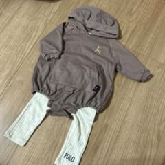 POLO Baby くま耳ロンパース&レギンス　70のサムネイル