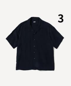A.PRESSE 26SS 半袖 シルクシャツ ネイビー 3 - メルカリ