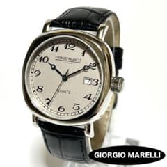 GIORGIO MARELLI QZ 青針 デイト 美品 メンズ 時計 新品電池 - メルカリ
