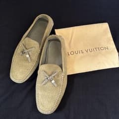 LOUIS VUITTON モカシン／スリッポン ベージュ系 約26.5cm - メルカリ
