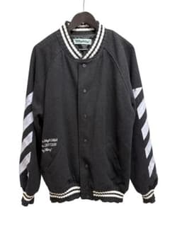 Off-White ストライプスタジャン ウール - メルカリ