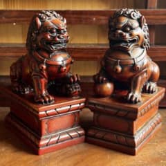 唐獅子 置物 2体セット 狛犬 縁起物my09 - メルカリ