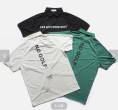 未使用品NO GOLF POLOシャツclubhausクラブハウスノーゴルフのサムネイル