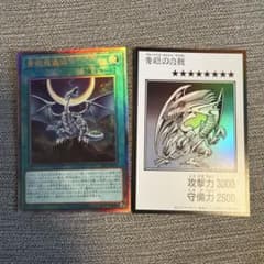 遊戯王　ブルーアイズホワイトドラゴン　モノクロ　青眼龍　レリーフのサムネイル