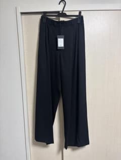 Juha 2TUCK WIDE EASY PANTS BLACK サイズ4のサムネイル