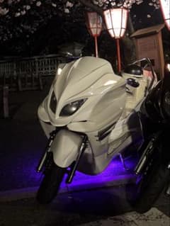 マジェスティc250 フルカスタム ホワイト - メルカリ