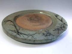 硯■桂川硯 唐草文丸陶硯 陶器硯 書道道具 骨董品 古美術■ 硯□桂川硯 唐草文丸陶硯 陶器硯 書道道具 骨董品 古美術