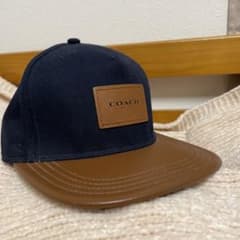 コーチ　coach キャップ　帽子　ブラウン×ネイビーのサムネイル