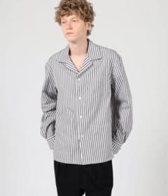 BOURRIENNE コットンポプリンストライプシャツ【ほぼ未使用・サイズXL】 BOURRIENNE コットンポプリンストライプシャツ【ほぼ未使用・XLサイズ