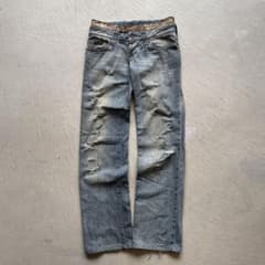 00s dolce&gabbana layered damage denim - メルカリ