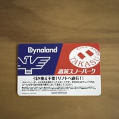 ダイナランド 高鷲スノーパーク リフト券 - メルカリ