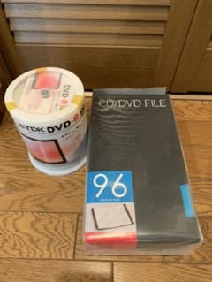 TDK  DVD-R100枚とiBUFFALO CD/DVD FILE96セットのサムネイル