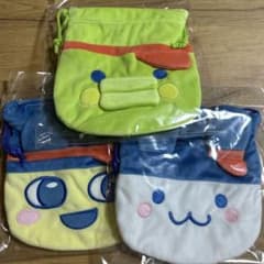 たまごっち ウェルカムバーガー 巾着ポーチ 3種セットのサムネイル