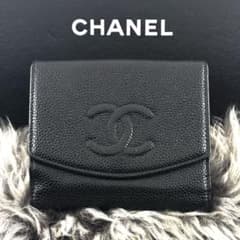 美品✨】シャネル ココステッチ キャビア Wホック 二つ折 財布 - メルカリ