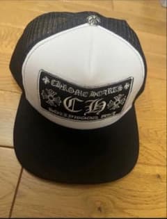 CHROME HEARTS トラッカーキャップ ブラック ホワイト - メルカリ