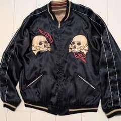 斉藤和義着用モデル　スカジャン　L　BEAMS✕東洋コラボ品　ドクロ　極美品 斉藤和義着用モデル スカジャン L BEAMS✕東洋コラボ品 ドクロ 極美品
