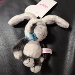 NICI 키링 토끼 인형 장미 당나귀