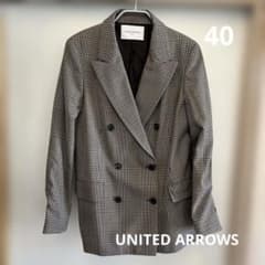 最終値下げ】UNITED ARROWS チェック柄 テーラードジャケット 40