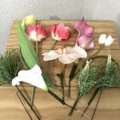 アーティシャルフラワー 髪飾り 10本セットのサムネイル
