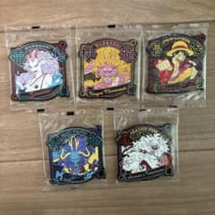 이치 반 쿠지 원피스 EX 도전! 百花繚乱鬼ヶ島 F 상 고무 코스터 5 종류