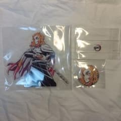 鬼滅の刃　柱描き下ろしイラストWEBSHOPくじ煉獄杏寿郎アクスタ缶バッチのサムネイル