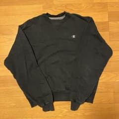 90s チャンピオン スウェット L 前V ボロ フェード　メキシコ製のサムネイル