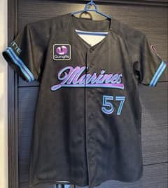 千葉ロッテマリーンズ 2025 ブラックサマー ユニフォーム BSW 小川龍成