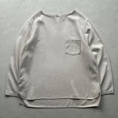 nest robe CONFECT キーネック リネンプルオーバーシャツ 日本製 