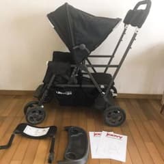 【最終値下げ】Joovy 二人乗りベビーカー ブラックのサムネイル